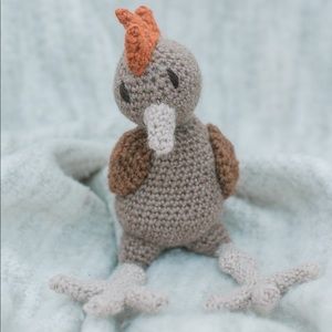 Handmade crochet animals.
